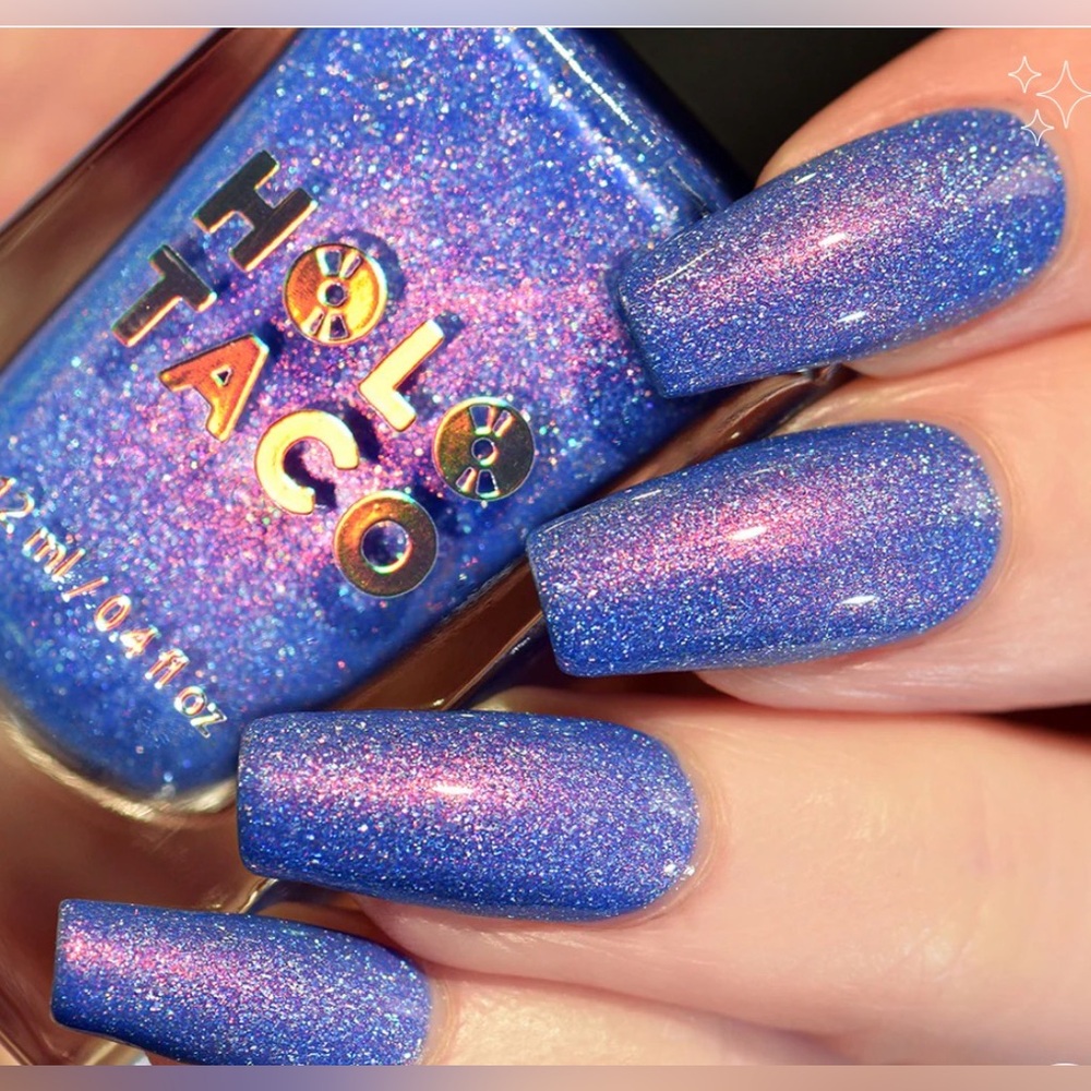 Holo Taco nail polish in BLUE RIZZLER NEW